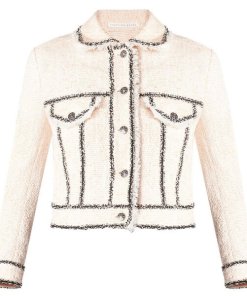 Veronica Beard Vita Cropped Tweed Jacket