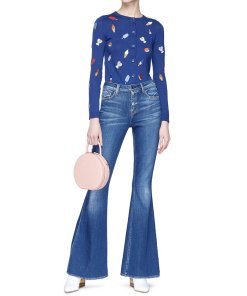 Alice + Olivia Ruthy Ice Cream Embroidered Cardigan