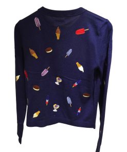 Alice + Olivia Ruthy Ice Cream Embroidered Cardigan