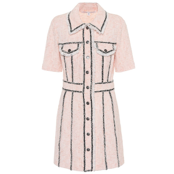 knee length dresses for ladies Women's Peony Fit and Flare Round Neck Cotton Blend Mini Dress S/M/L/Xl White/Black/Red Mean Blvd White / M main image 0
