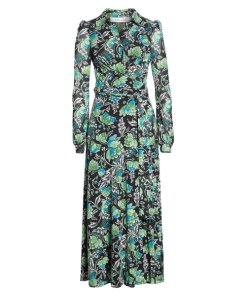 Diane von Furstenberg Phoenix Wrap Mesh Dress