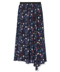 Zadig & Voltaire Jess Tattoo-Print Skirt