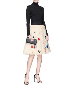 Alice + Olivia Catrina High-Rise TuAlice + Olivia Catrina High-Rise Tulle Midi Skirtlle Midi Skirt