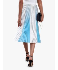 Reiss Nina Pleated Color-Block Skirt