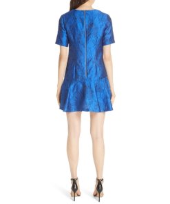 Alice + Olivia Esther Ruffle Hem Tunic Dress