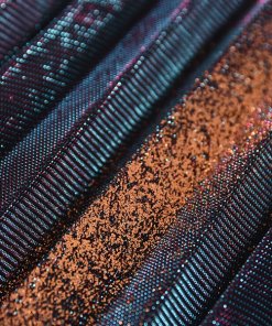 Maje Jaja Pleated Iridescent Long Skirt