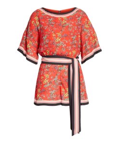 Alice Olivia Bowie Belted Romper