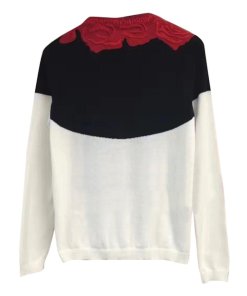 Alice + Olivia Stace Face Frida Intarsia Cotton Cardigan