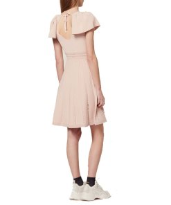 cream dress knee length Floral Mirage Mini Dress - Cream, Large | Hazel and Olive main image 1
