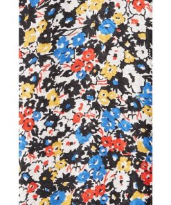 Veronica Beard Annika Floral Print Strapless SVeronica Beard Annika Floral Print Strapless Stretch Silk Dressetch Silk Dress