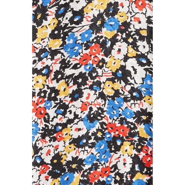 Veronica Beard Annika Floral Print Strapless SVeronica Beard Annika Floral Print Strapless Stretch Silk Dressetch Silk Dress