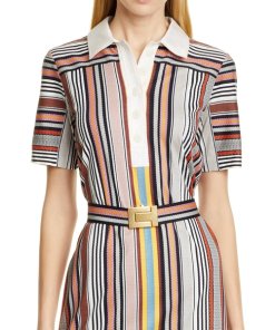 Tory Burch Striped Polo Dress