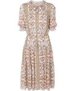 Tory Burch Serena Printed Silk Dress
