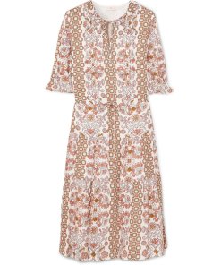 Tory Burch Serena Printed Silk Dress
