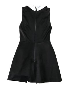 Alice + Olivia Mardell Contrast Shawl Lapel Mock Wrap Romper