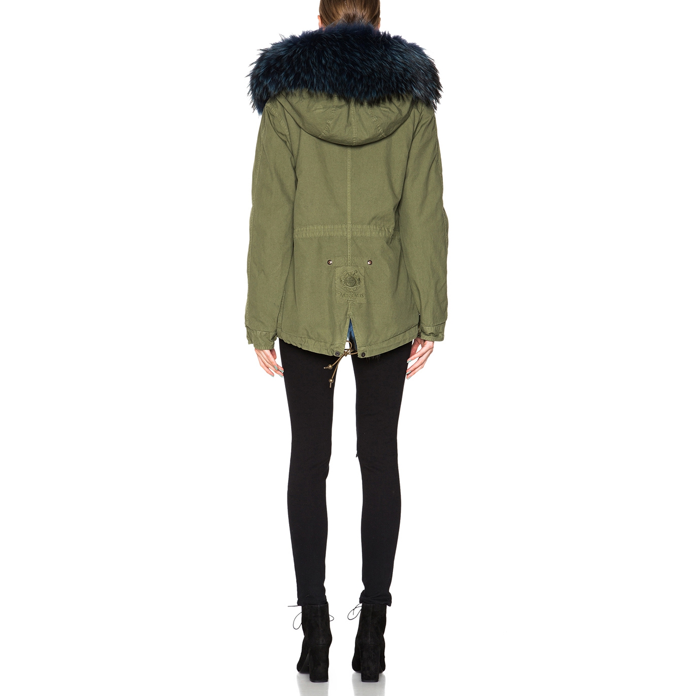 Mr & Mrs Italy Mini Coyote & Raccoon Fur-Detailed Army Parka – evaChic