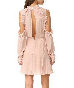 Iro Hanie Cold-Shoulder Voile Dress