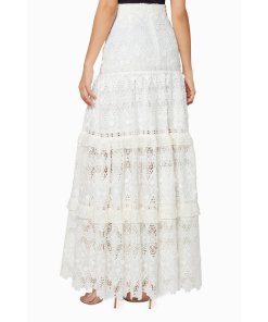 Alexis Hisa Guipure Lace Maxi Skirt