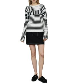 Maje Minotora Striped Wool-Blend Sailor Sweater