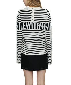 Maje Minotora Striped Wool-Blend Sailor Sweater