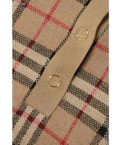Burberry Chatterton Archive Check Merino Wool Polo Sweater