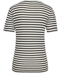Balmain Button-Embellished Stripe Jersey T-shirt
