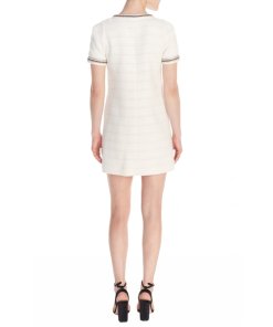 Sandro Josepha Braid-Trimmed Tweed Mini Dress