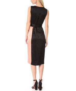 Diane von Furstenberg Sleeveless Taped Wrap Dress
