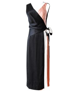 Diane von Furstenberg Sleeveless Taped Wrap Dress