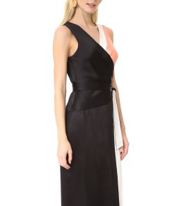 Diane von Furstenberg Sleeveless Taped Wrap Dress
