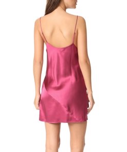 Fleur du Mal Nectar Bias Mini Silk Slip Dress