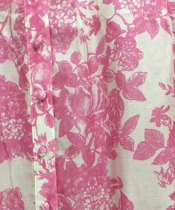 LoveShackFancy Lorelei Pink Gem Floral Ruffle Mini Dress