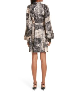 Burberry Pascala Dreamscape Print Silk Shirtdress