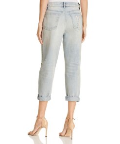 Alexanderwang.T Slack Distressed Cuffed Boyfriend Jeans