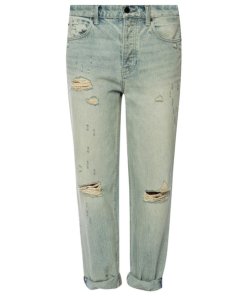 Alexanderwang.T Slack Distressed Cuffed Boyfriend Jeans