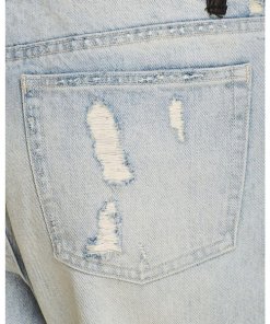 Alexanderwang.T Slack Distressed Cuffed Boyfriend Jeans