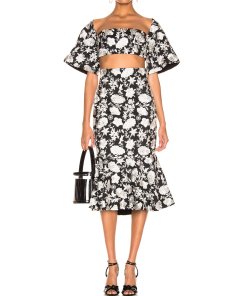 Alexis Reece Embroidered Floral Skirt