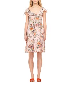 Rebecca Taylor Marlena Ruffle Silk Dress