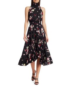 ALC Renzo B Pleated Midi Dress