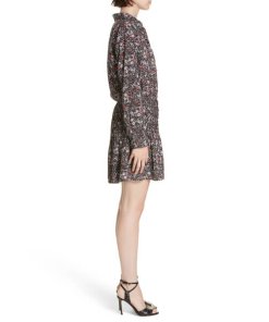 Veronica Beard Rory Stretch Silk Shirtdress
