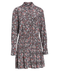 Veronica Beard Rory Stretch Silk Shirtdress