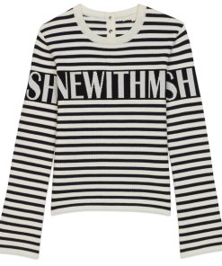 Maje Minotora Striped Wool-Blend Sailor Sweater
