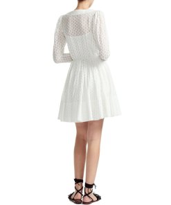 Maje Ralina Long Sleeve Guipure Lace Dress