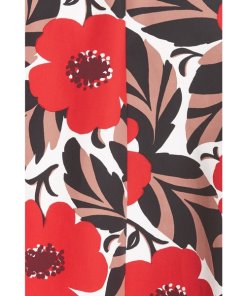 Kate Spade Poppy Field Structured Midi Dress