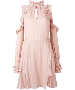 Iro Hanie Cold-Shoulder Voile Dress