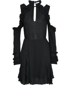 Iro Hanie Cold-Shoulder Voile Dress