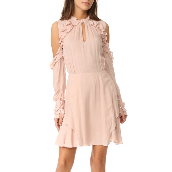 Iro Hanie Cold-Shoulder Voile Dress  evaChic