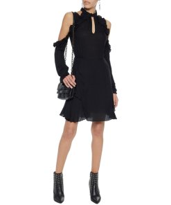 Iro Hanie Cold-Shoulder Voile Dress