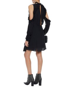Iro Hanie Cold-Shoulder Voile Dress
