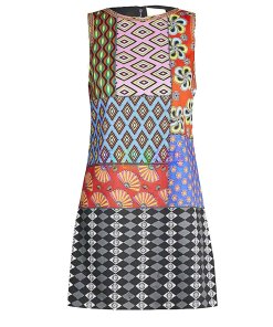 Alice + Olivia X Carla Kranendonk Clyde Patchwork Shift Dress